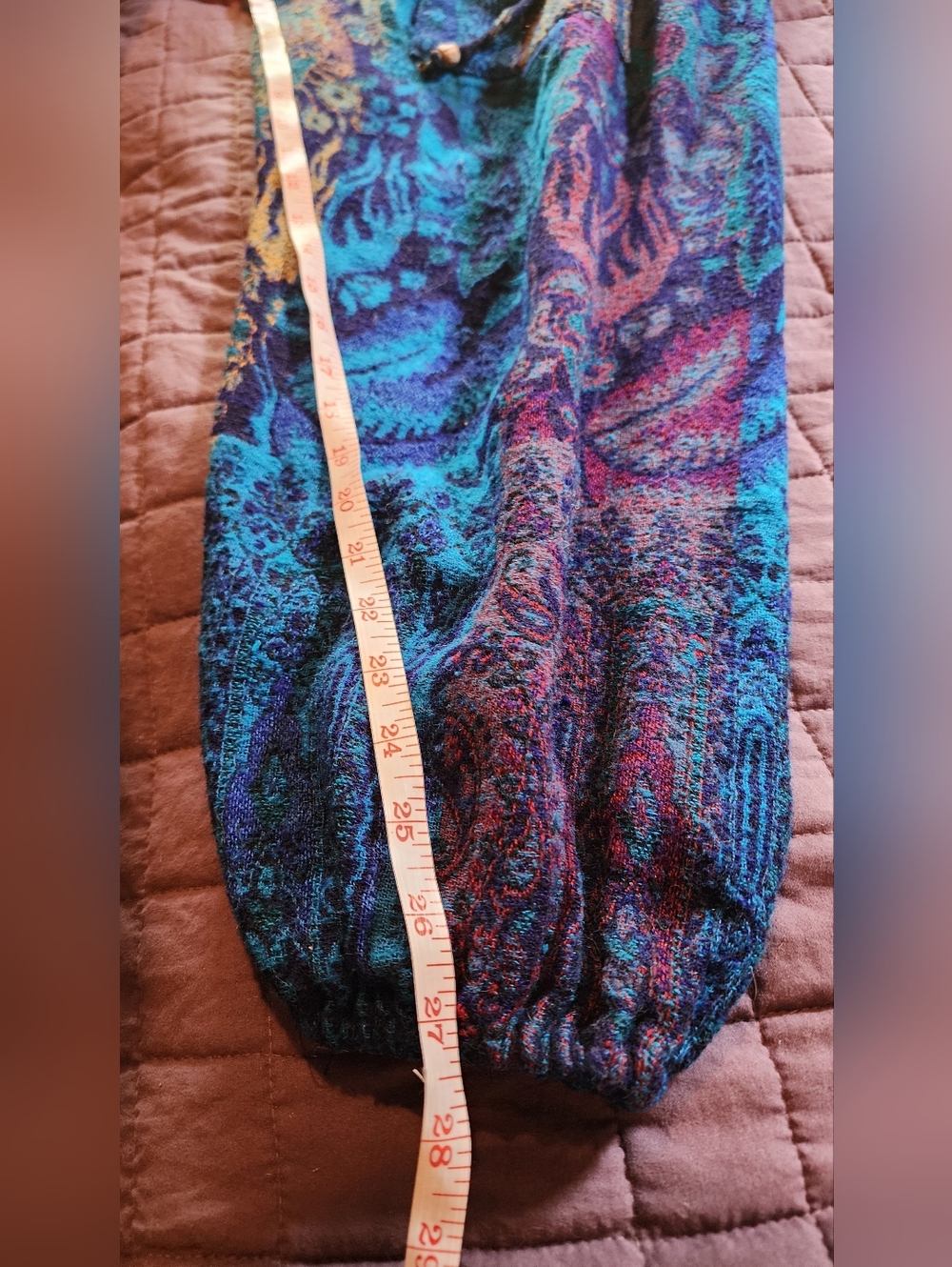Calluna Bright Blues and Purples Harem Pants - Picture 8 of 8